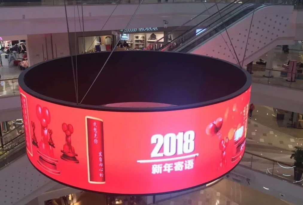 XINTAI LED flexible circle column led screen_10 XINTAI LED flexibilní kruhový sloupec LED screen_10